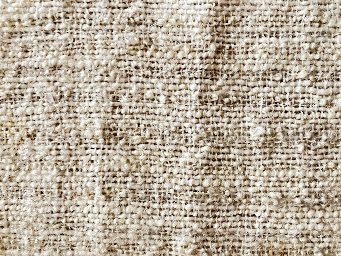 Loom-Woven Wool Lap Blanket - Cozy Cream Throw (42.5" x 31")  #35