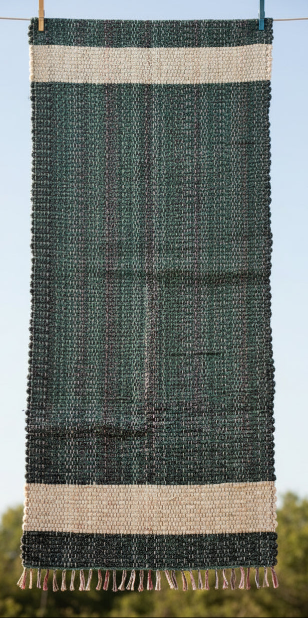 Heavyweight Loom-Woven Knitted Cord Area Rug (64" x 27")  #44