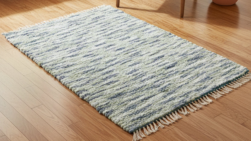 Loom-woven Soft & Fluffy Rug - Large Pet Mat or Bathroom Rug (45" x 38.5")  #49