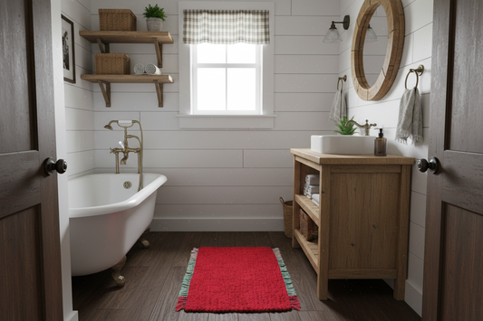 Loom-Woven Soft & Fluffy Rug - Pet Mat or Bathroom Rug (19" x 33.5")  #48